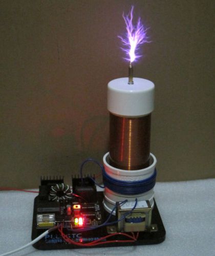 220V Solid State Tesla Coil PLLSSTC phase-locked loop ZVS