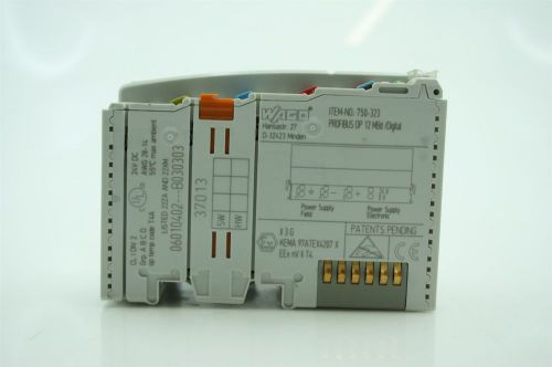 WAGO 750-323 PROFIBUS DP 12 MBd /Digital -  Industrial I/O Master Unit + PLUG