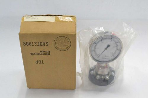 NEW ASHCROFT 100-1008SL-2L DIAPHRAGM PRESSURE 0-100PSI 4IN GAUGE B354218