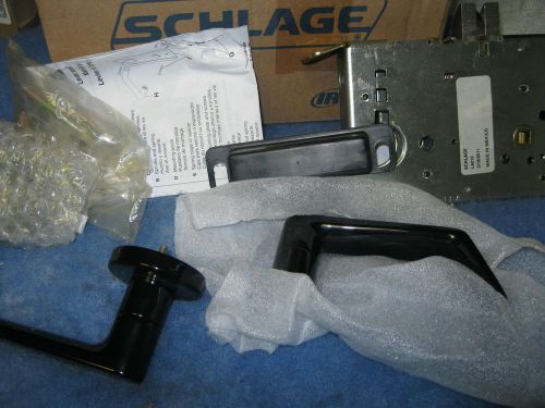 Schlage L9010 06A 716 Passage Function Mortise Lock Powder coat black