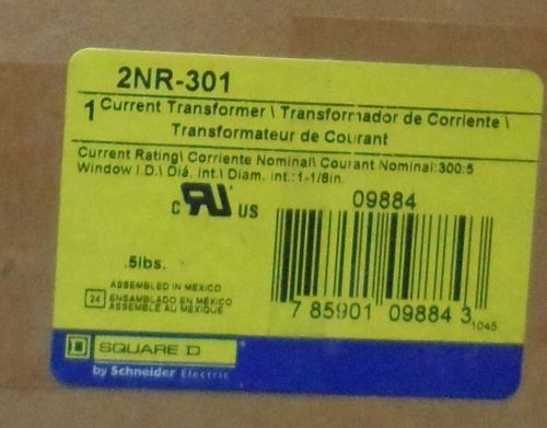 SQUARE D Sensor Dubai Stock 2NR-301 CURRENT TRANSFORMER  300:5 ShipsToday