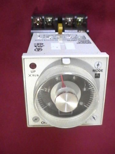 Omron h3ba timer, 24vdc, contact: 5a, 250vac with base terminal block, used for sale