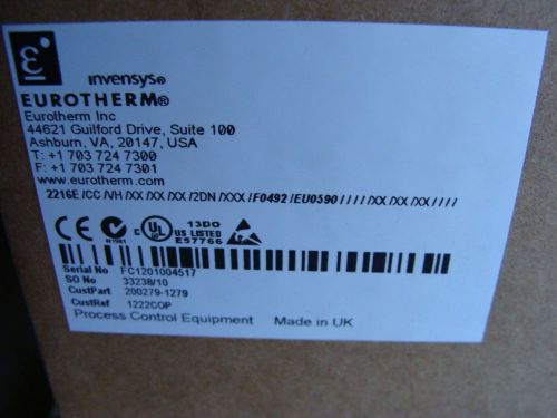 NIB EUROTHERM 2216E Temperature Controller w/ Din Rail Mounting Base