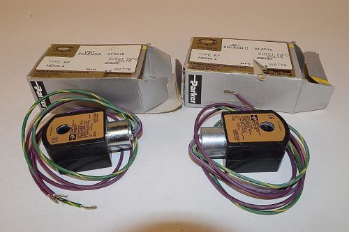 Lot of Two 2 NEW Parker Hannifin Gold Ring Unit Solenoid Valve AF4C10 AF 208V