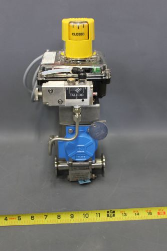 NEW PBM 1&#034; SANITARY BALL VALVE W/ACTUATOR &amp; MONITOR (S13-3-102P)