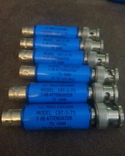 Mini-Circuits Model CAT-3-75 3dB 75Ohm  ATTENUATOR