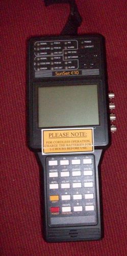 Sunrise Telecom SUNSET E10 Handheld Tester