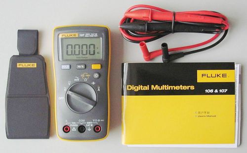 Fluke 107 f107 palm-sized portable/handheld digital multimeter tester than 17b for sale