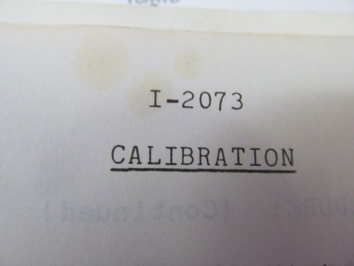 THERMOTRON I-2071 Calibration Procedure  45943