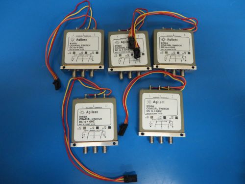 Lot of 3 agilent 8763a coaxial switch dc to 4 ghz w/ option 11 for sale