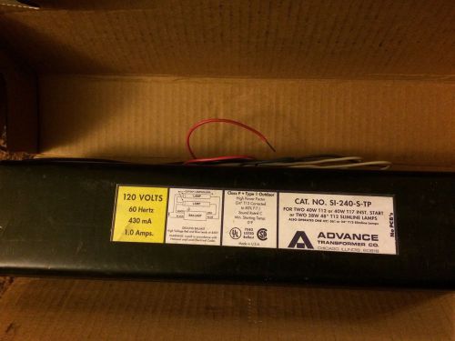 *Lot of 2 Ballast*Advance SI-240-S-TI 120V (60Hz)