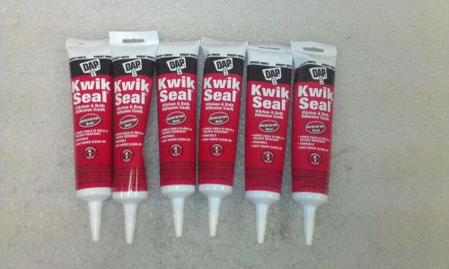 New DAP 18034 Kwik Seal Plus 5.5 oz. Kitchen and Bath Adhesive Caulk Case of 6