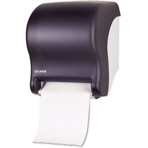 San jamar tear-n-dry&amp;trade; touchless hard roll paper towel dispenser, black for sale