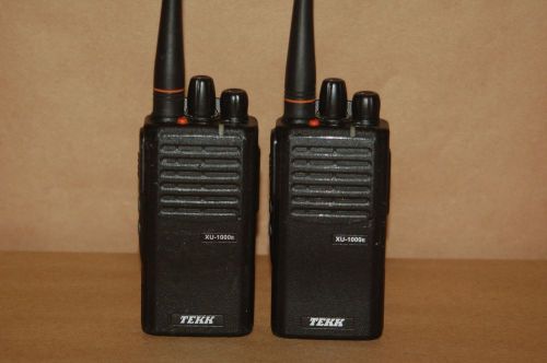 2 tekk xu-1000e uhf 16 channel handheld two-way radios for sale