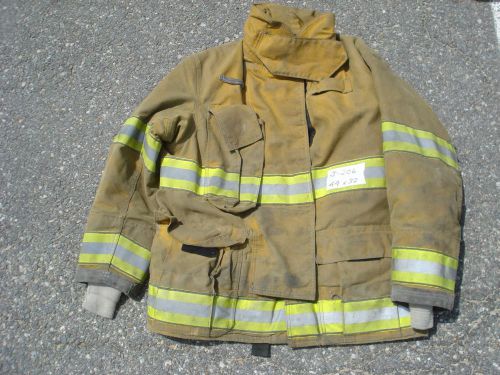 44x32 Jacket Coat  Big Firefighter Bunker Fire Gear GLOBE GX-7 DRD..07/09 J206