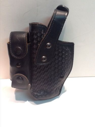 Gould &amp; Goodrich KForce Hi-Ride Cross Draw Taser Holster w/Cartridge Carrier LH