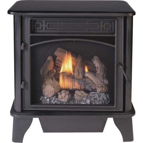 LP Heater Stove Vent Free - Dual Fuel - 23,000 BTU - 850 sqft - Logs and Blower