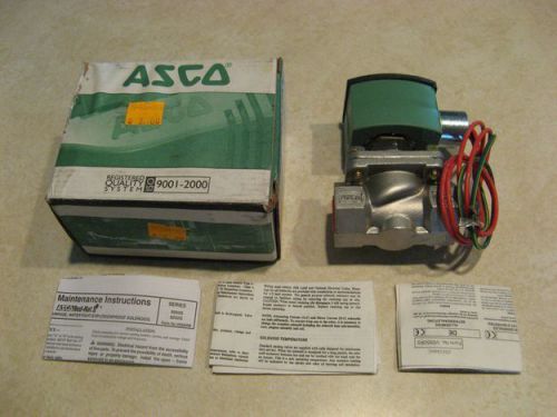 Asco Red-Hat II Solenoid Valve 8210G030 SS 1/2&#034; 120V 2W