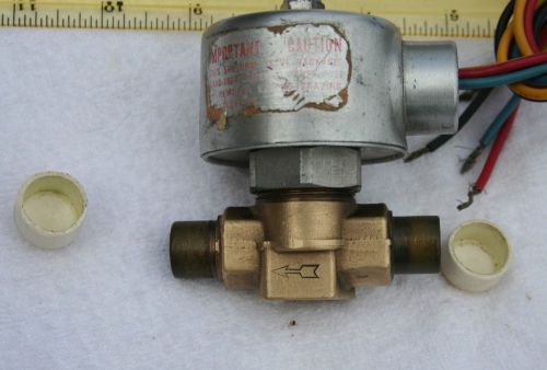 SPORLAN B9S2 SOLENOID VALVE WITH KC-2-126 COIL 120/240 V 60 Hz 1/2 ODF - 5/8 OD