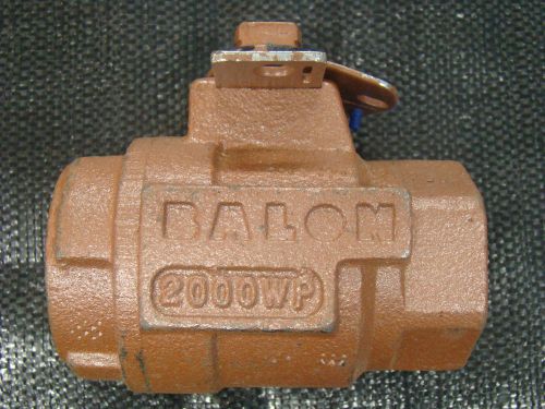 NEW BALON Series S ( 1F-S92N 1&#034; FULL PORT BALL VALVE 2000 WP *(Threaded End)