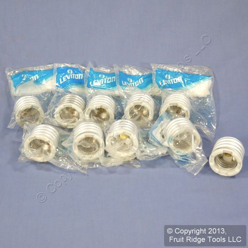 10 Leviton Mogul Base to Medium Lamp Holders Light Socket Adapters Reducer 8681