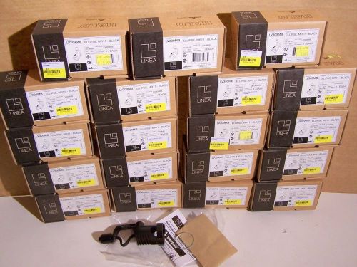 Lot 20 New Cooper Linea Ellipse MR11 Low-Voltage Track Light Fixtures LV309MB