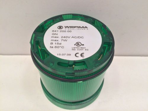 NEW! WERMA GREEN LENS 64120000 240V AC/DC 7W