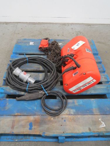 Columbus mckinnon rr2 lodestar 2ton 575v-ac electric hoist b439073 for sale