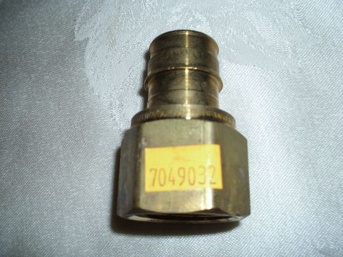 UPONOR ADAPTER, BRASS, FTA, PEX, x NPT, 1&#034;.  MOD#Q4571010