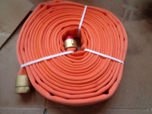 ORANGE MILITARY SINGLE JACKET FIRE PUMP WATER HOSE 1-3/4&#034;X50&#039;