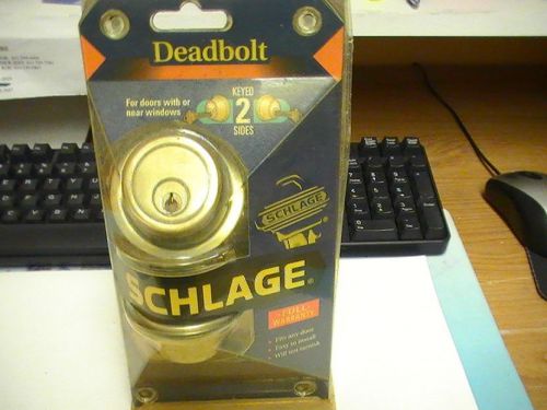 SCHLAGE DOUBLE CYLINDER DEADBOLT B162 626 SATIN CHROME