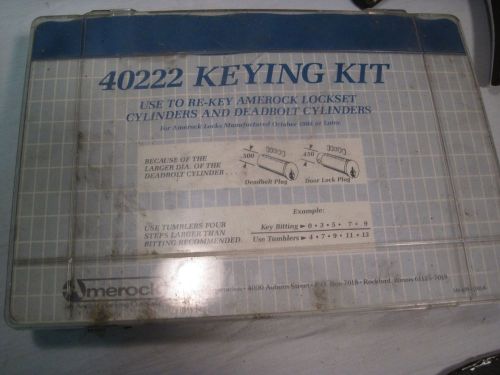 AMEROCK Locksmith Pin Tumbler Lock Rekey Kit - Amerock Locksets #40222