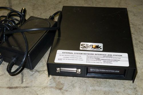 SAFLOK 75420 MODEL 2 EXTERNAL SYSTEM NETWORK INTERFACE COMMUNICATION STATION ENI