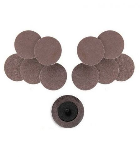 10 pc 2&#034; roll lock sanding disc roloc type r 24 grit for sale