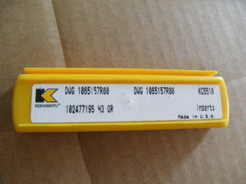 FIVE KENNAMETAL DWG 1065157R00  a29  inserts