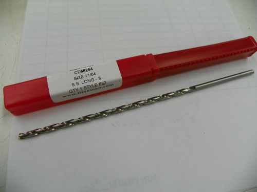 TITAN 11/64 &#034; EXTRA LENGTH TWIST DRILL 8&#034;   B018