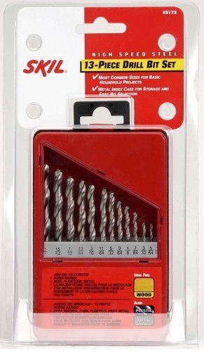 Skil 45173 13 piece 1/4-inch to 5/64-inch twist drill bit assortment for sale