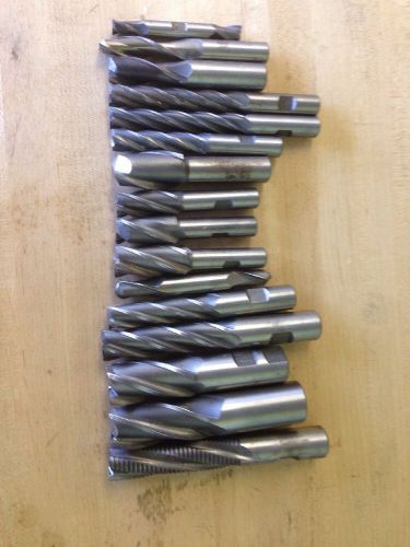 (16) Lot Of 16 Endmills!!