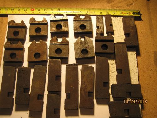 LOT OF LARGE PIPE THREADER DIE / TEETH INSERTS - USED