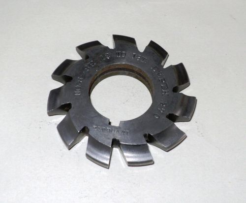 INVOLUTE Gear Cutter NO.8 - 8P. 12 TO 13T 270&#034; M.T.D. &amp; M. 1-inch Bore