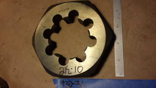 2-1/2-10 4-1/2&#034; X hex die    USA  (930-31)