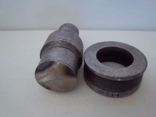 USED W 1-1/4&#034; PUNCH DIE SET