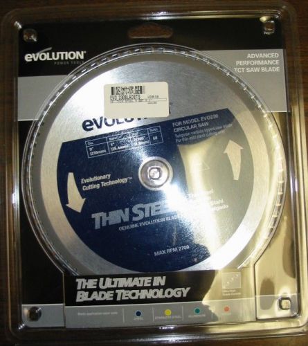 EVOLUTION TCT 9&#034; THIN STEEL-CUTTING SAW BLADE