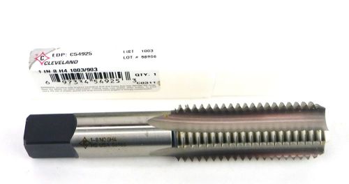 CLEVELAND C54925 List 1003 1-8 NC H4 4 Flute HSS Bottoming Hand Tap USA H18