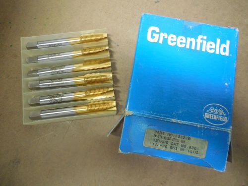 GREENFIELD 1/2&#034;-20 NF H3 Stainless Steel Gun Tap 3 Flutes Spiral Point  82622