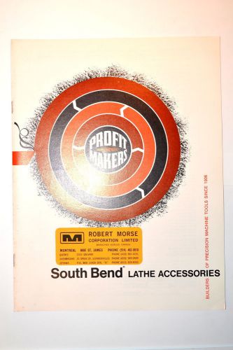 1973 southbend lathe accessories catalog #rr392  boring tools chucks collets etc for sale