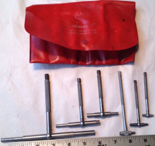 STARRETT TELESCOPING GAGE(S) COMPLETE SET 6 PIECES #S579H MACHINIST LATHE TOOL