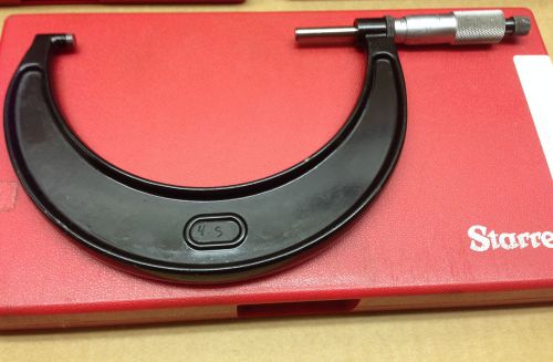 Starrett - 68025 - Mechanical Outside Micrometers | Measurement Min 4&#034; Max 5&#034;