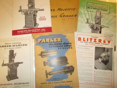 PARKER-MAJESTIC, Surface Grinder, Parts Catalog, Spindle, Literature, Attachment