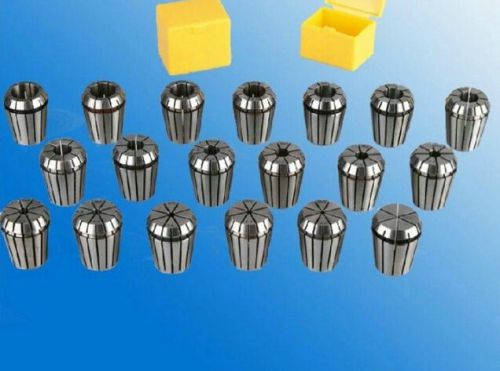 New 19 PCS ER32 SPRING COLLETS SET (Range 2mm-20mm) ER32 Collet Chuck CNC Mill